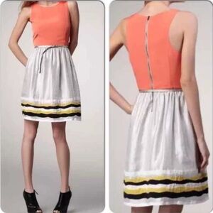 Sachin + Babi "Cendrillon Dress" in Coral & Silver - Size 6